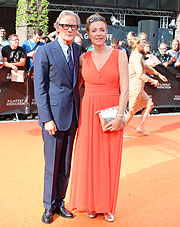 Filmfest Chefin Diana Iljine mit Bill Nighy (©Foto. Martin Schmitz)